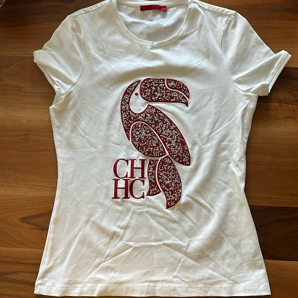 Ch Carolina herrera crystal t shirt